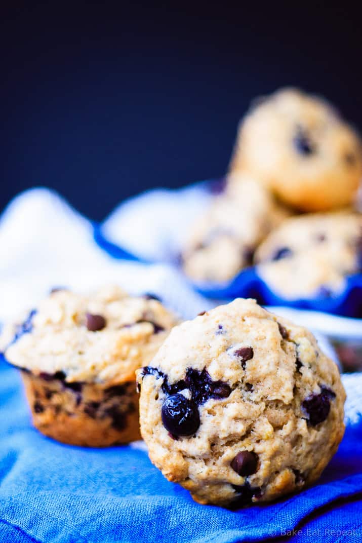 Low Fat Blueberry Banana Muffins 70